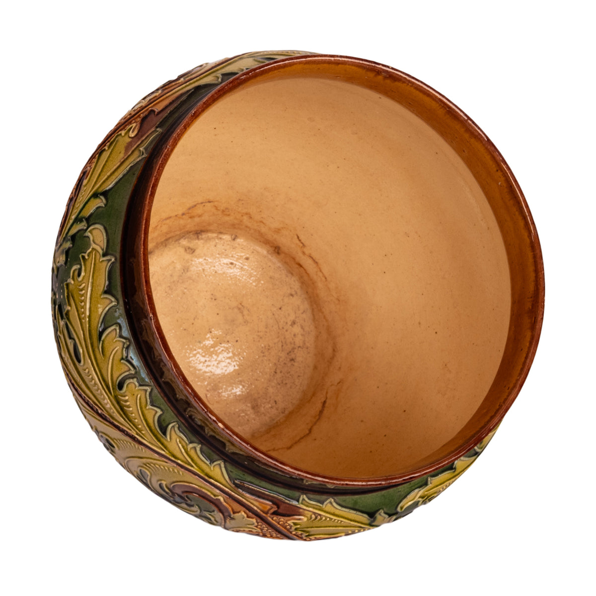 Antique Large Art Nouveau Doulton Lambeth Pottery Stoneware Jardiniere 1890