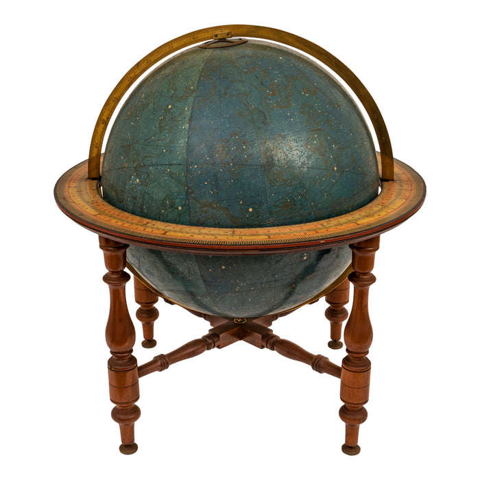 Antique 19th C. W & A K Johnston 18" Celestial Library Floor Globe on Stand London 1879
