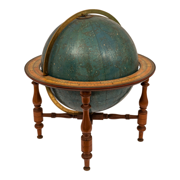 Antique 19th C. W & A K Johnston 18" Celestial Library Floor Globe on Stand London 1879
