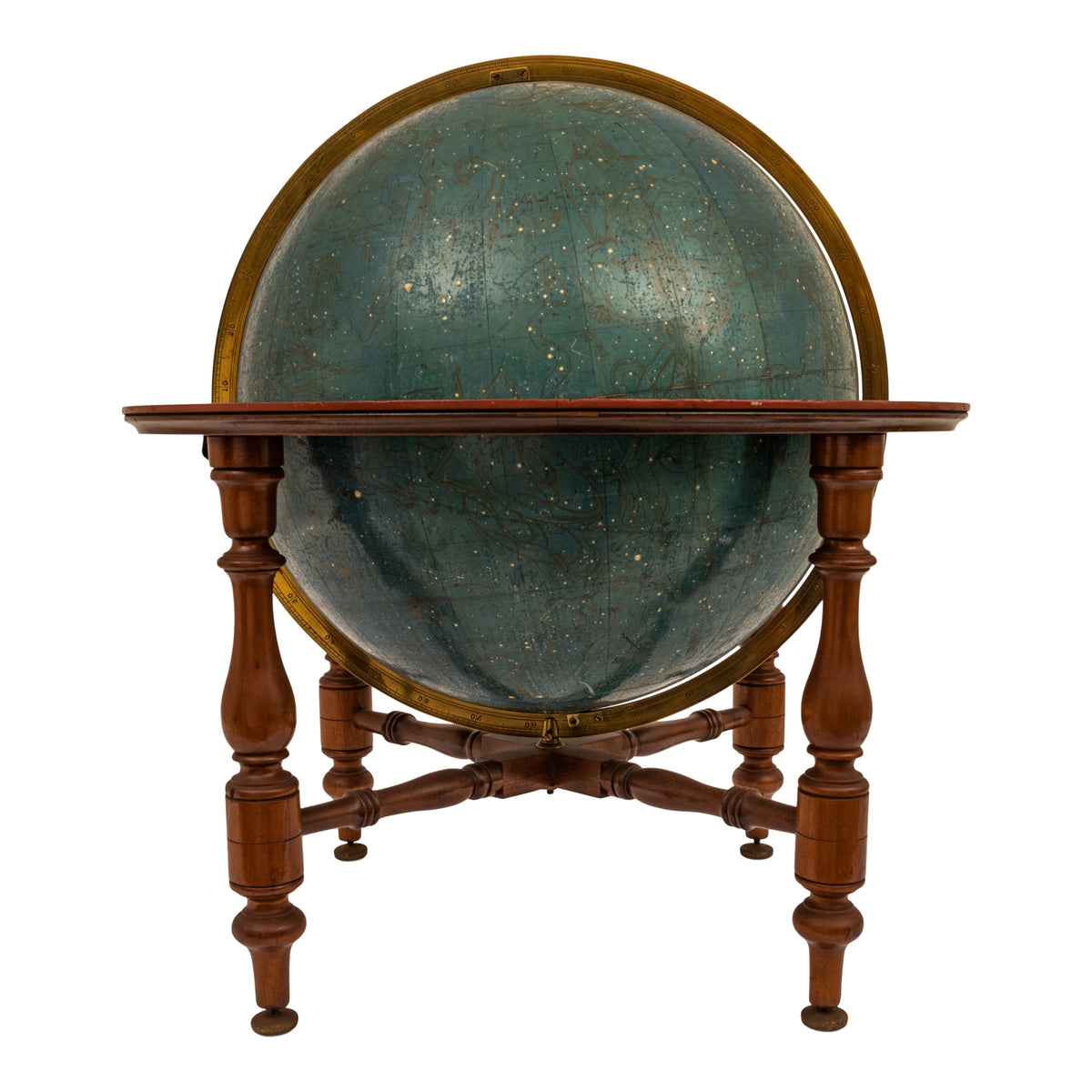 Antique 19th C. W & A K Johnston 18" Celestial Library Floor Globe on Stand London 1879
