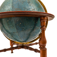Antique 19th C. W & A K Johnston 18" Celestial Library Floor Globe on Stand London 1879