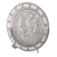 Large Art Deco Rene Lalique Glass Cote d'Or Bachantes Charger Bowl Platter 1943