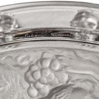 Large Art Deco Rene Lalique Glass Cote d'Or Bachantes Charger Bowl Platter 1943