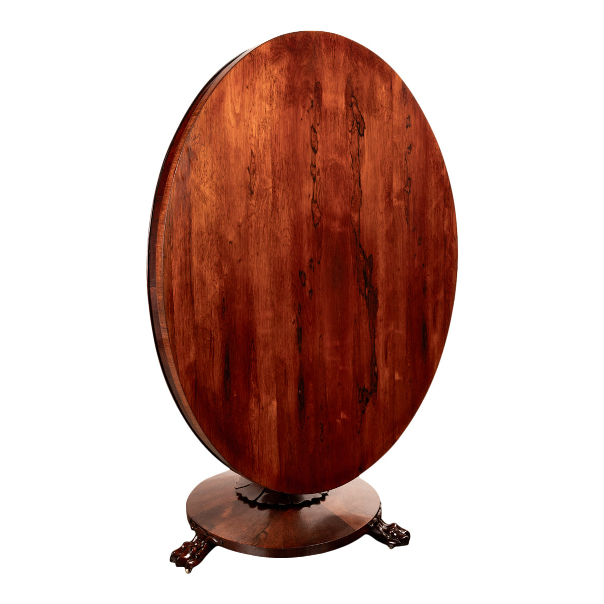 Antique Georgian Regency Rosewood Circular Dining Breakfast Tilt-Top Table 1820