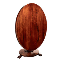 Antique Georgian Regency Rosewood Circular Dining Breakfast Tilt-Top Table 1820