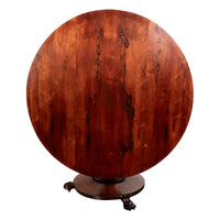 Antique Georgian Regency Rosewood Circular Dining Breakfast Tilt-Top Table 1820