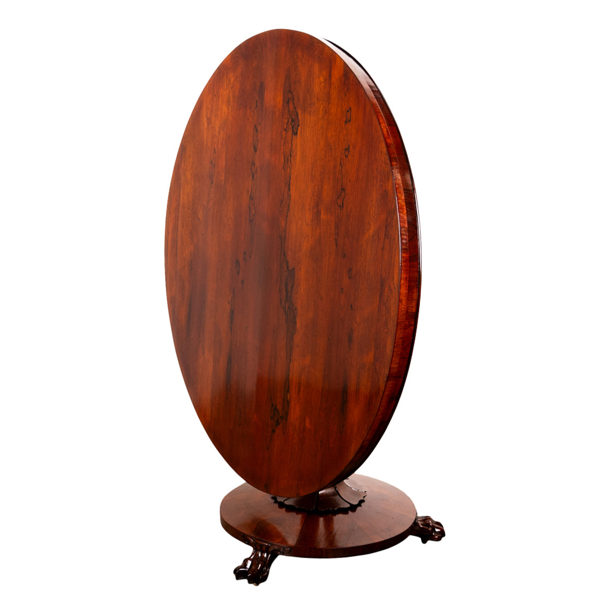 Antique Georgian Regency Rosewood Circular Dining Breakfast Tilt-Top Table 1820