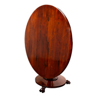 Antique Georgian Regency Rosewood Circular Dining Breakfast Tilt-Top Table 1820