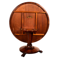 Antique Georgian Regency Rosewood Circular Dining Breakfast Tilt-Top Table 1820