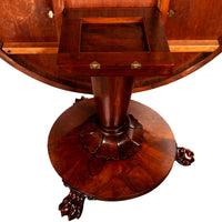 Antique Georgian Regency Rosewood Circular Dining Breakfast Tilt-Top Table 1820