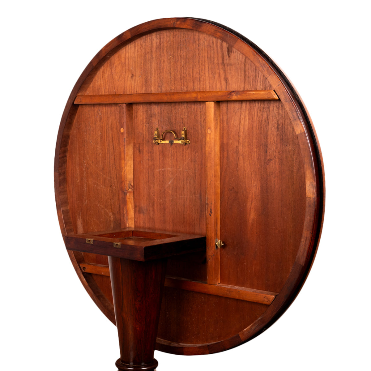 Antique Georgian Regency Rosewood Circular Dining Breakfast Tilt-Top Table 1820