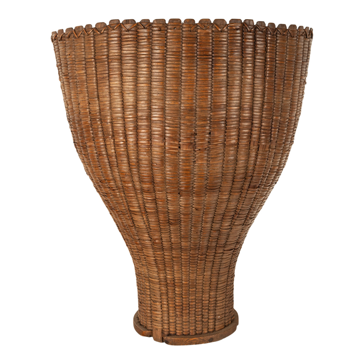 Antique French Bordeaux Wine Grape Pickers Woven Basket Chateau Margaux 1870
