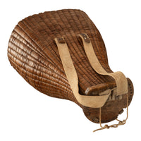 Antique French Bordeaux Wine Grape Pickers Woven Basket Chateau Margaux 1870