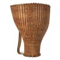 Antique French Bordeaux Wine Grape Pickers Woven Basket Chateau Margaux 1870