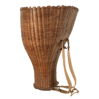 Antique French Bordeaux Wine Grape Pickers Woven Basket Chateau Margaux 1870