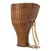 Antique French Bordeaux Wine Grape Pickers Woven Basket Chateau Margaux 1870
