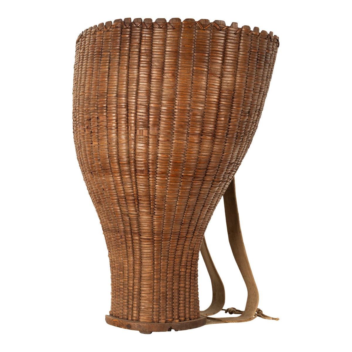 Antique French Bordeaux Wine Grape Pickers Woven Basket Chateau Margaux 1870