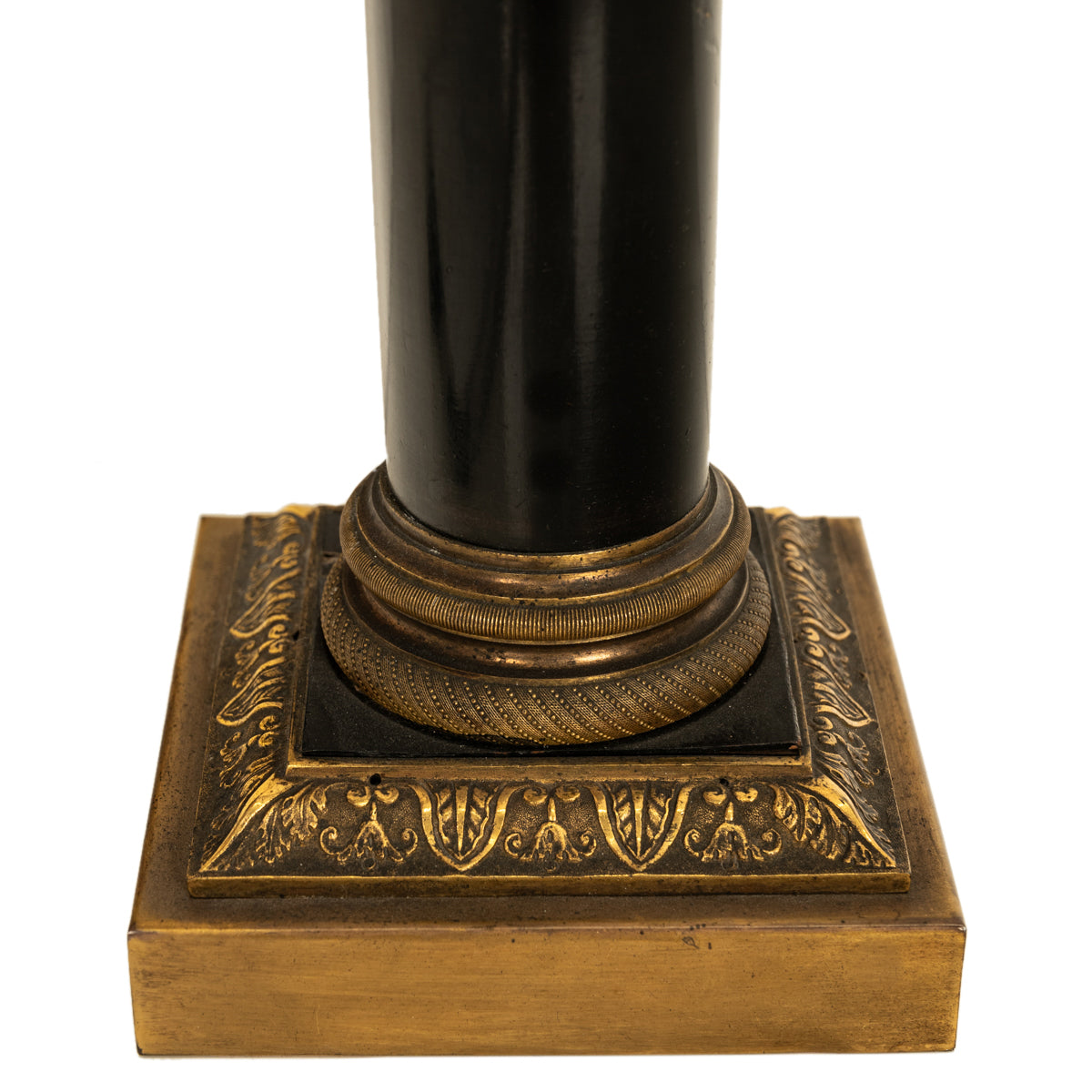 Antique 34" tall French Grand Tour Gilt Bronze Statue on Column Diana the Huntress F. Barbedienne 1838