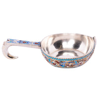 Antique Imperial Russian Silver Gold Enamel Kovsh Nikolai Antipov Moscow 1896