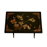 Antique Set 3 Chinese Export Gilded Lacquer Dragon Feet Nest of Tables 1890