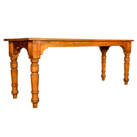 Antique 19th Century English Pine Country Farmhouse 8 seat Dining Table 1860