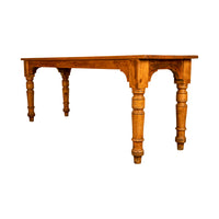 Antique 19th Century English Pine Country Farmhouse 8 seat Dining Table 1860