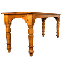 Antique 19th Century English Pine Country Farmhouse 8 seat Dining Table 1860