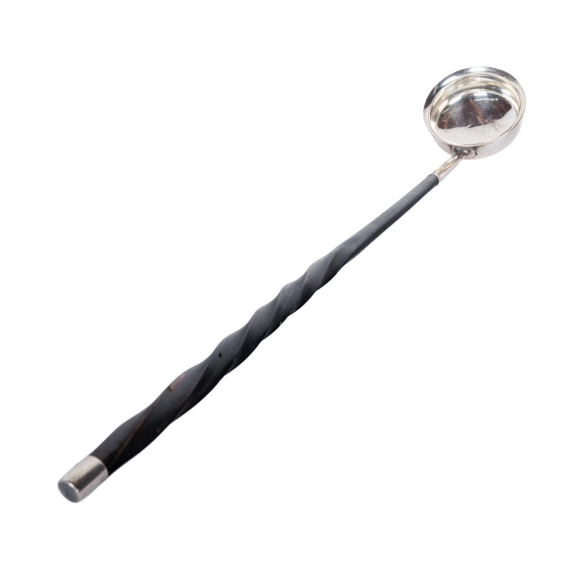 Antique American Sterling Silver & Baleen Georgian Punch Nog Toddy Ladle 1780