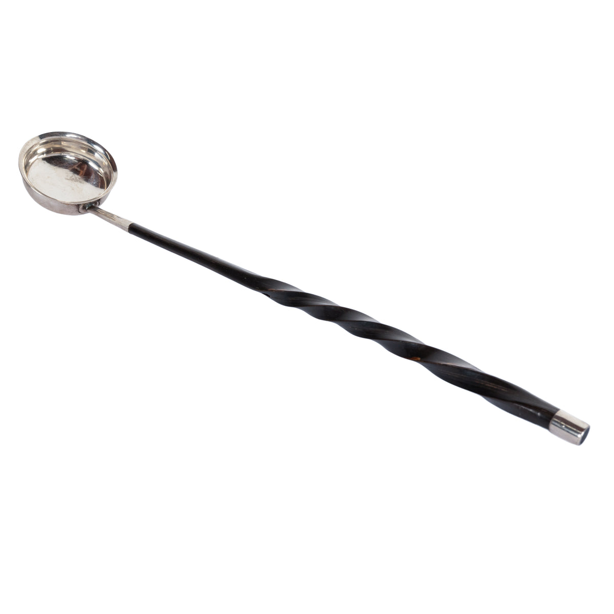 Antique American Sterling Silver & Baleen Georgian Punch Nog Toddy Ladle 1780