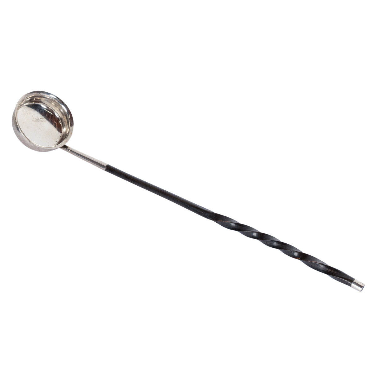 Antique American Sterling Silver & Baleen Georgian Punch Nog Toddy Ladle 1780