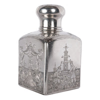 Antique Russian Imperial Silver Chinoiserie Tea Caddy Gustav Klingert Moscow 1894