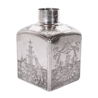 Antique Russian Imperial Silver Chinoiserie Tea Caddy Gustav Klingert Moscow 1894