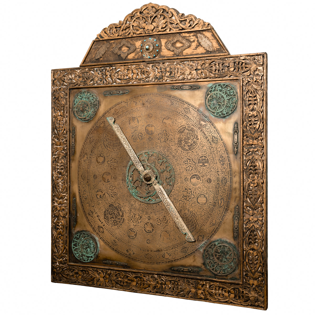 Monumental Antique Islamic Ottoman Safavid Astrological Astrolabe on Stand 1720