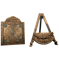 Monumental Antique Islamic Ottoman Safavid Astrological Astrolabe on Stand 1720