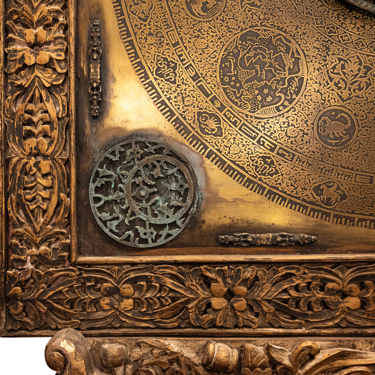 Monumental Antique Islamic Ottoman Safavid Astrological Astrolabe on Stand 1720