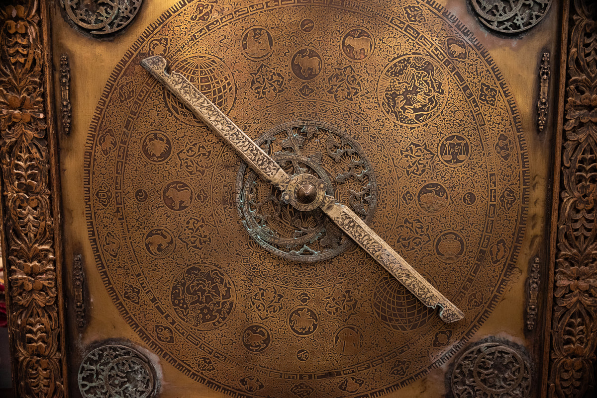 Monumental Antique Islamic Ottoman Safavid Astrological Astrolabe on Stand 1720