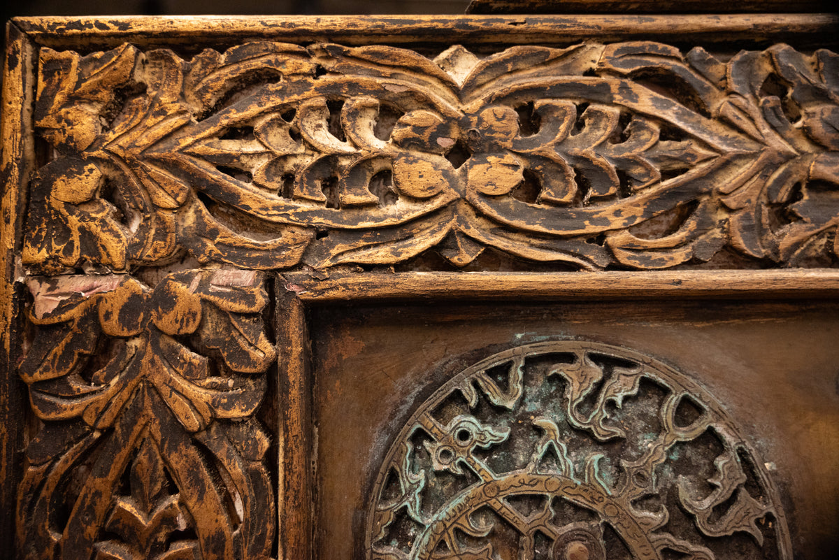 Monumental Antique Islamic Ottoman Safavid Astrological Astrolabe on Stand 1720