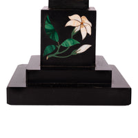 Pair Antique Pietra Dura Marble Specimen Stone Desk Obelisks Derbyshire 1840