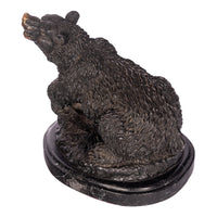 Antique 19th Century French Bonze Animalier Brown Bear Statue Sculpture Paris by Antoine-Louis Barye circa 1870