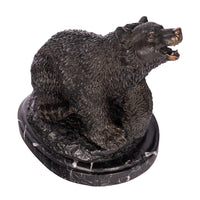 Antique 19th Century French Bonze Animalier Brown Bear Statue Sculpture Paris by Antoine-Louis Barye circa 1870