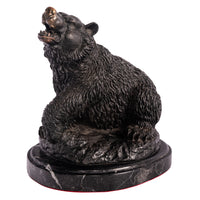 Antique 19th Century French Bonze Animalier Brown Bear Statue Sculpture Paris by Antoine-Louis Barye circa 1870