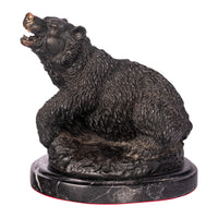 Antique 19th Century French Bonze Animalier Brown Bear Statue Sculpture Paris by Antoine-Louis Barye circa 1870