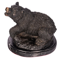 Antique 19th Century French Bonze Animalier Brown Bear Statue Sculpture Paris by Antoine-Louis Barye circa 1870