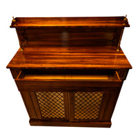 Antique Georgian Regency Rosewood Brass Gillows Chiffonier Sideboard Bar 1820