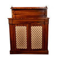 Antique Georgian Regency Rosewood Brass Gillows Chiffonier Sideboard Bar 1820