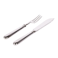Antique Sterling Silver Fish Service for 12 Knives & Forks Garrard & Co London 1912