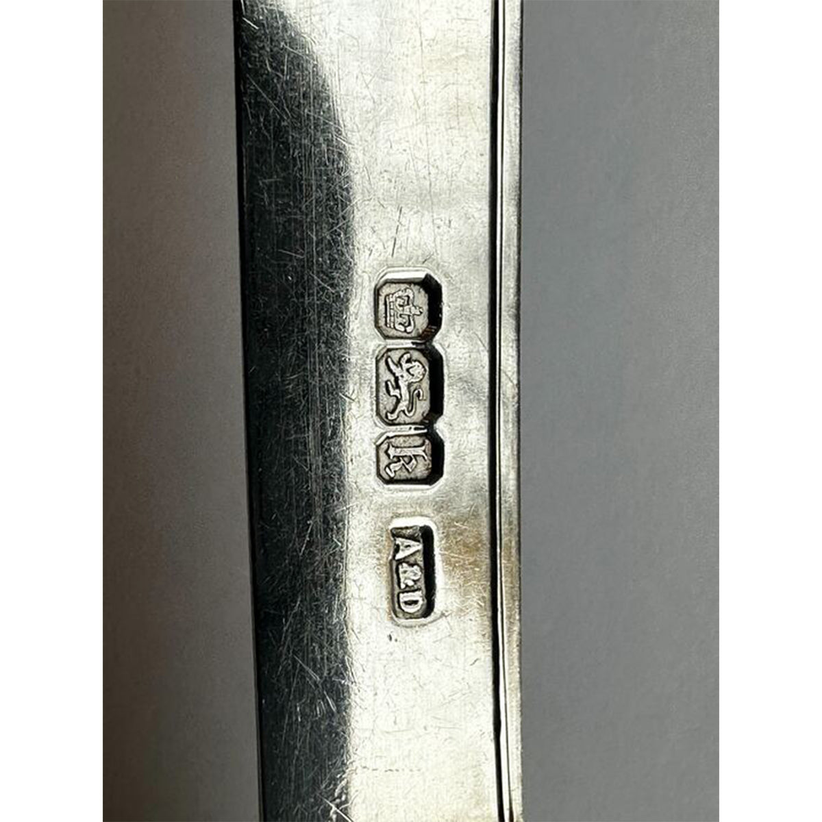 Antique Sterling Silver Dessert Service for 12 Knives Forks Allen & Darwin Sheffield Asprey London