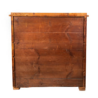 Antique Swedish Golden Ash Biedermeier Secretary Chest Dresser Desk inlaid 1820