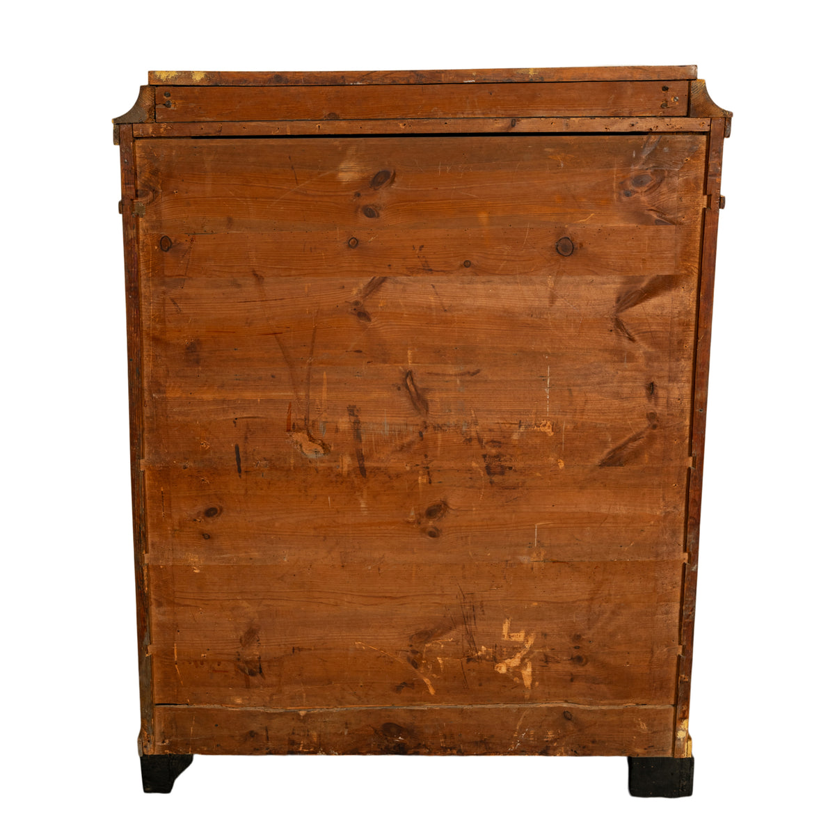 Antique Swedish Golden Birch Ebony Biedermeier Fall Front Desk Secretary Chest