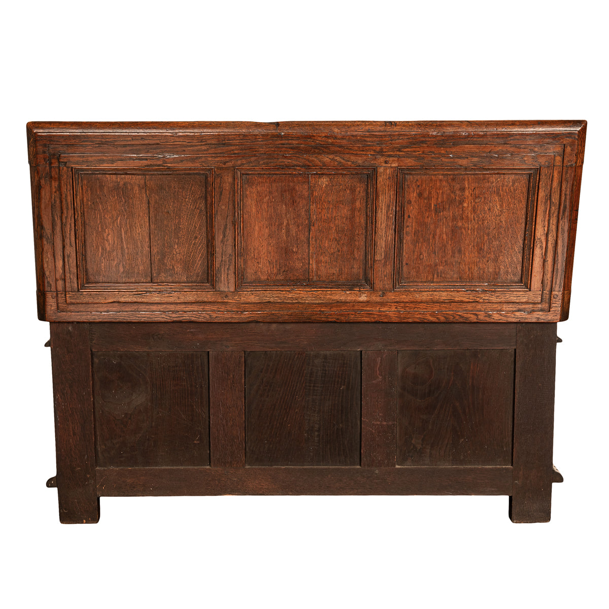 Antique Renaissance Revival Carved Oak Coffer Chest Trunk Window Bench Seat 1880